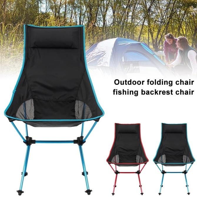 kursi Lipat outdoor portable jumbo - Folding chair piknik camping stock ready