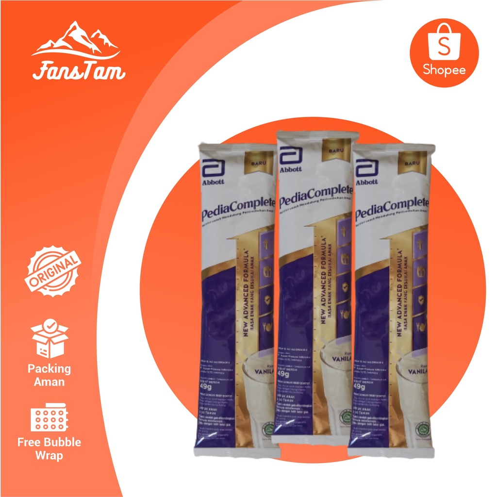 PEDIASURE COMPLETE/PEDIACOMPLETE VANILA SACHET 49 GRAM