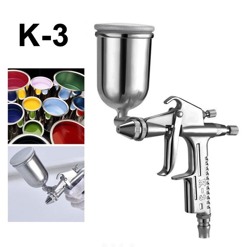 K-3 Nozzle Spray Gun Mini 0.5mm Bahan Alloy Dengan 125ml Cup Untuk Airbrush