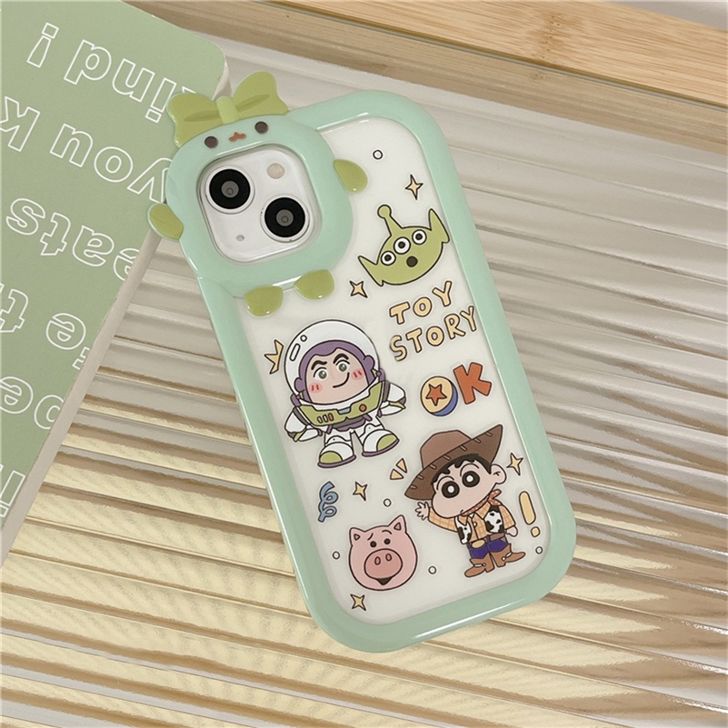 Soft Case Pelindung Lensa Motif Kartun Toy Story Untuk iPhone 14 13 12 11 Pro Max X Xr Xs Max 7 8 6 6s Plus