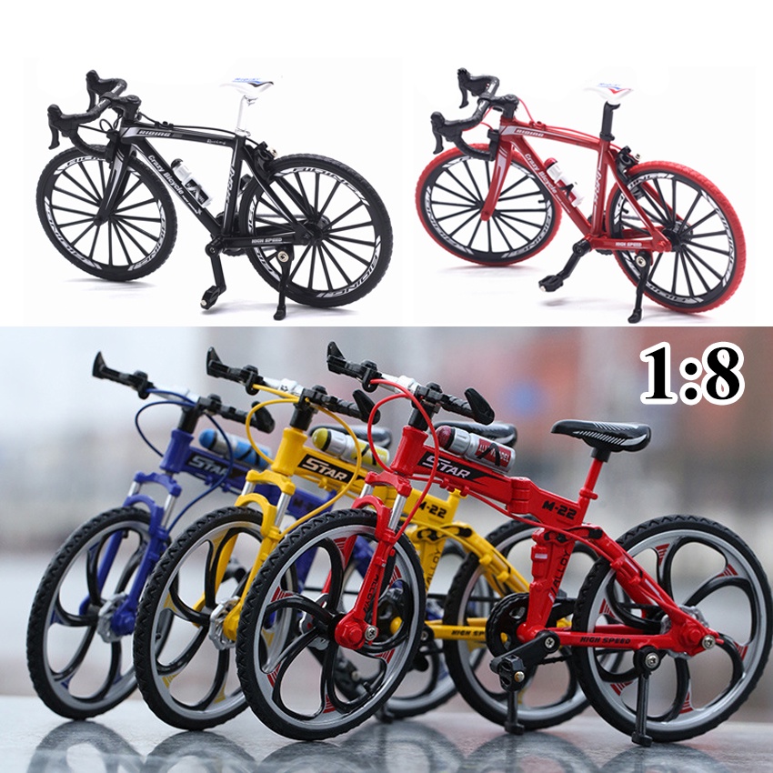 Diecast Sepeda Gunung Miniatur Sepeda Model/Model Mainan Balap Sepeda Mini  Model