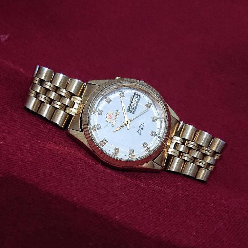 Jam Tangan Orient Crystal 21 Jewels Gold
