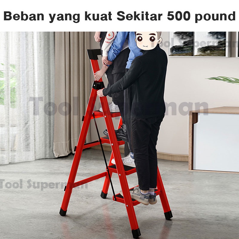 Tool superman [COD]/tangga rumah 4 step kuat dan kokoh / Household Ladder Tangga Rumah 4 Step /Tangga minimalis Rumah / Tangga Lipat 4 step