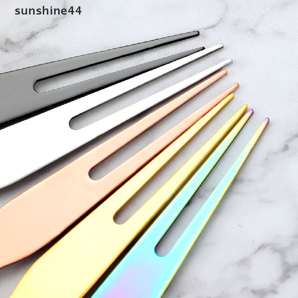 Sunshine Sendok Garpu Es Krim / Buah Bentuk Cakar Kucing Bahan Stainless Steel