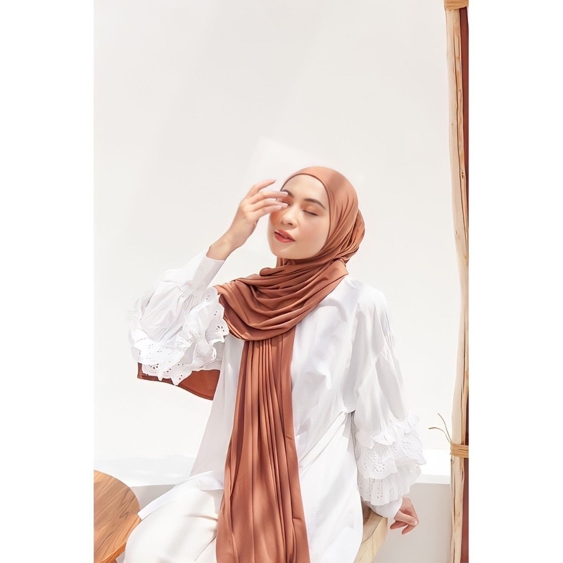 Pashmina Instant Jersey Premium / Pashmina Instan / Pashmina Malay