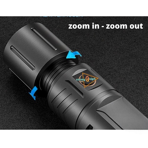 SENTER LED SUPER TERANG / LUMEN T40 LED ULTRA 10W / BATT 4500 MAH