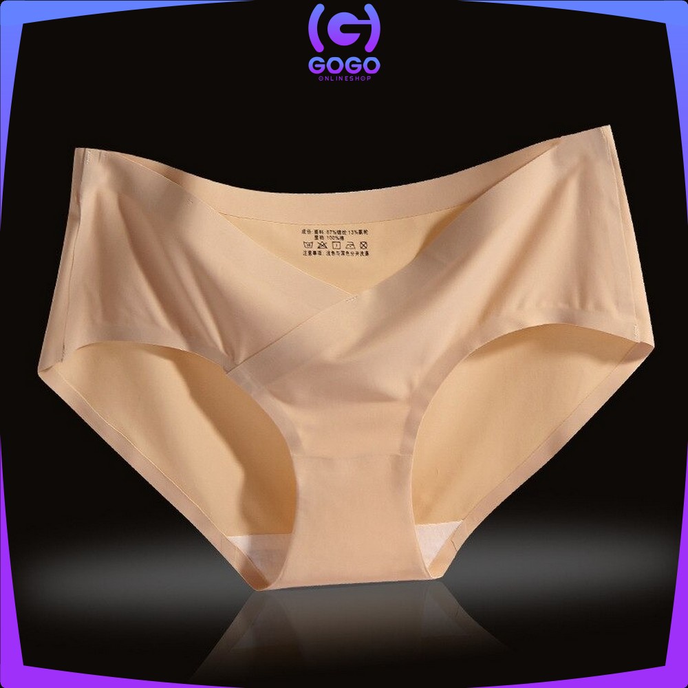 GOGO-P37 Celana Dalam Seamless Wanita V Shape Low Waist Panties CD Kolor Perempuan