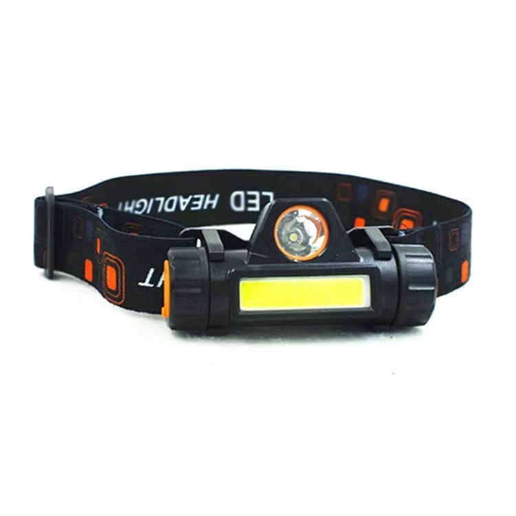 Senter Kepala Mini Head Lamp Led COB Rechargeable Plus Magnet 101 - YS Shop