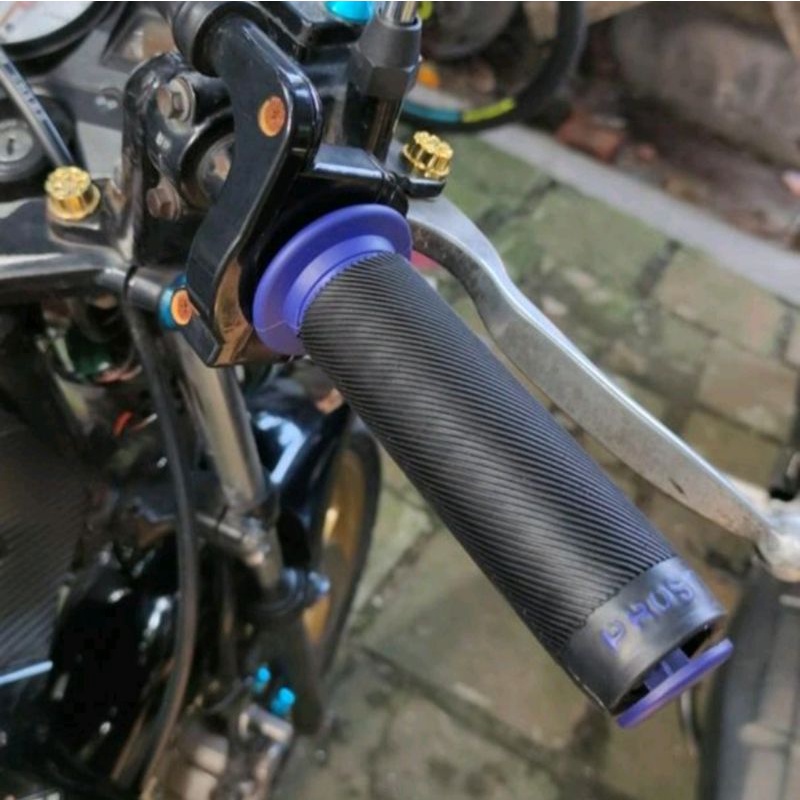 HAND GRIP HANDFAT BULU UNIVERSAL SEMUA MOTOR