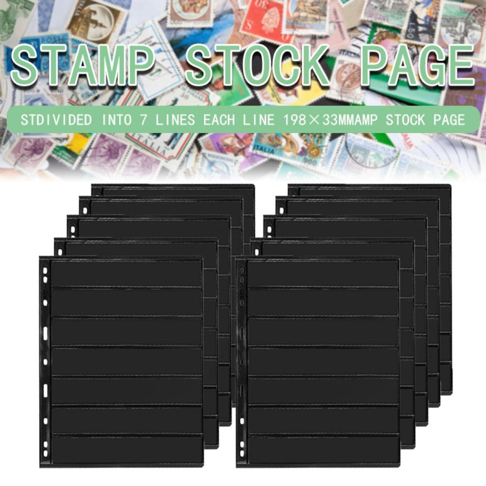 Top 10pcs/lot Halaman Stempel handmade Holder Perangko Daun Longgar Dua Sisi