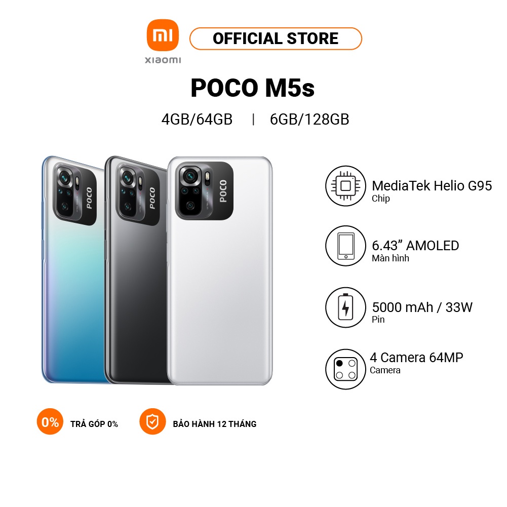 Xiaomi Poco M5s 4/64 GB 6/128 GB Garansi Resmi Xiaomi