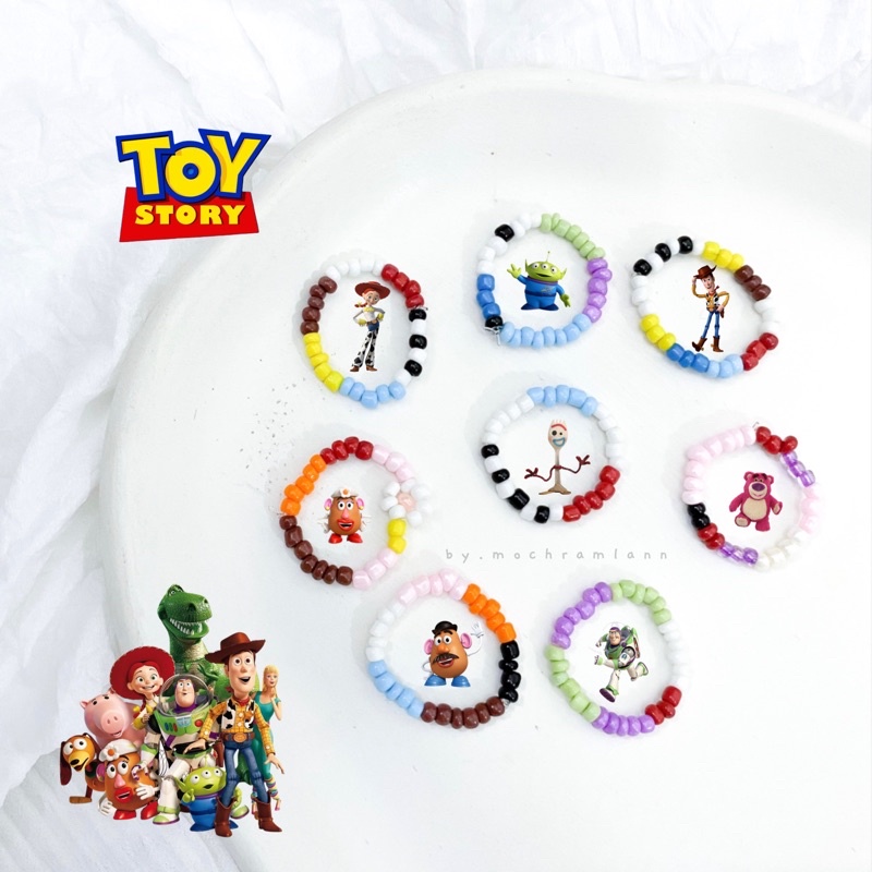 cincin TOY STORY DISNEY / toy story ring / beadsring toy story / cincin manik korea