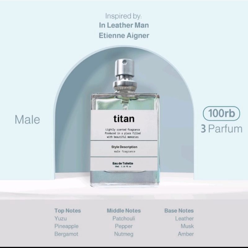 TITAN For Male Bjorka parfum pria tahan lama