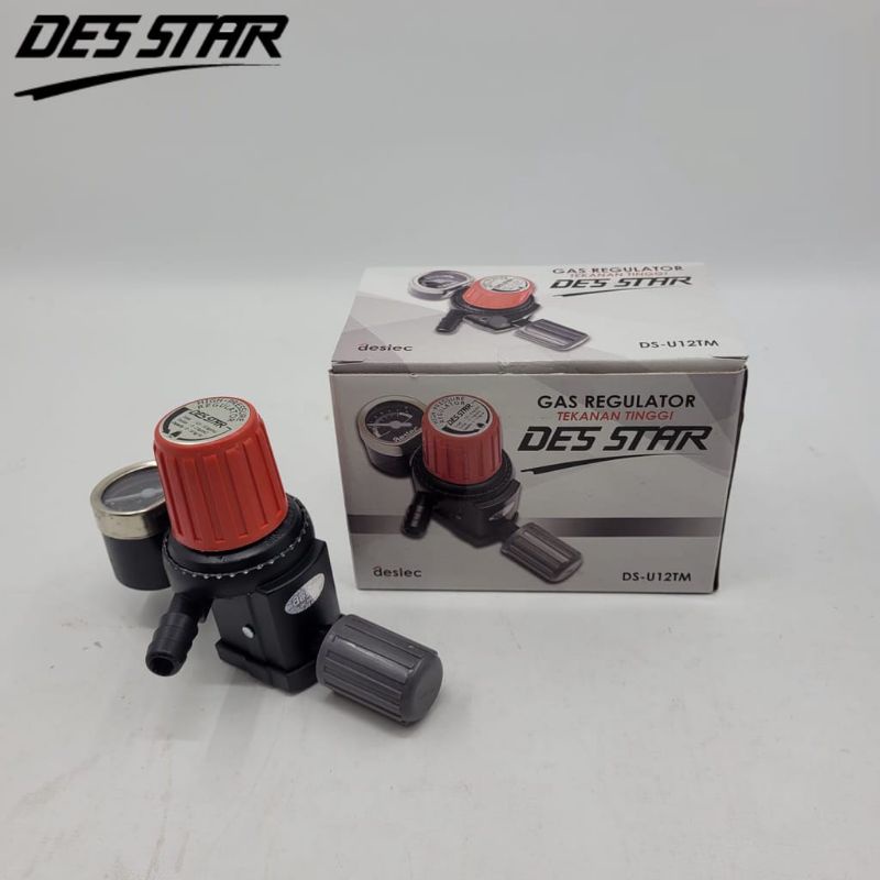 Regulator Gas DESTAR  Des Star DS-U12TM Tekanan Tinggi Meter Non Meter DS-U12T