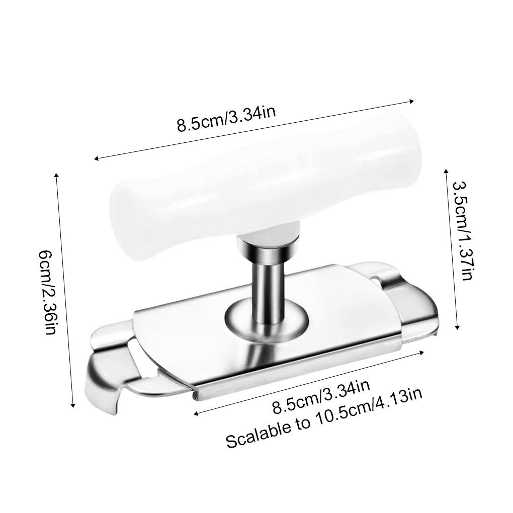 Pembuka Toples Portable Stainless Steel Pembuka Tutup Botol Alat Pembuka Manual Hemat Tenaga Kerja Aksesoris Dapur Perlengkapan Rumah Tangga