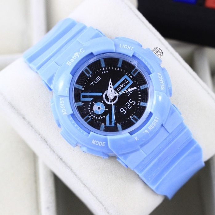 BEST SELLER JAM TANGAN WANITA BABY-C RUBBER DIGITAL VARIASI DM 4.0CM FREE BOX &amp; BATERAI || JAM TANGAN FASHION WANITA JAM TANGAN CEWEK MURAH