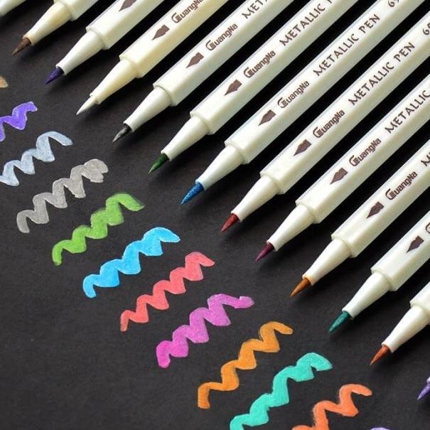 

GuangNa Metallic Brush Pen Set 15 (6510-15BR)