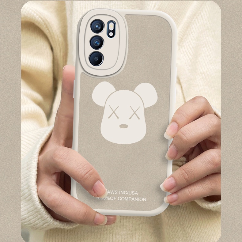 Case OPPO Untuk A3s A5s A9 2020 A11K A12 A15 A16 A31 A33 A52 A54 A57 A74 A76 A92 A95 A96 Bearbrick Soft Casing F9 F11 Reno5 6 7Z