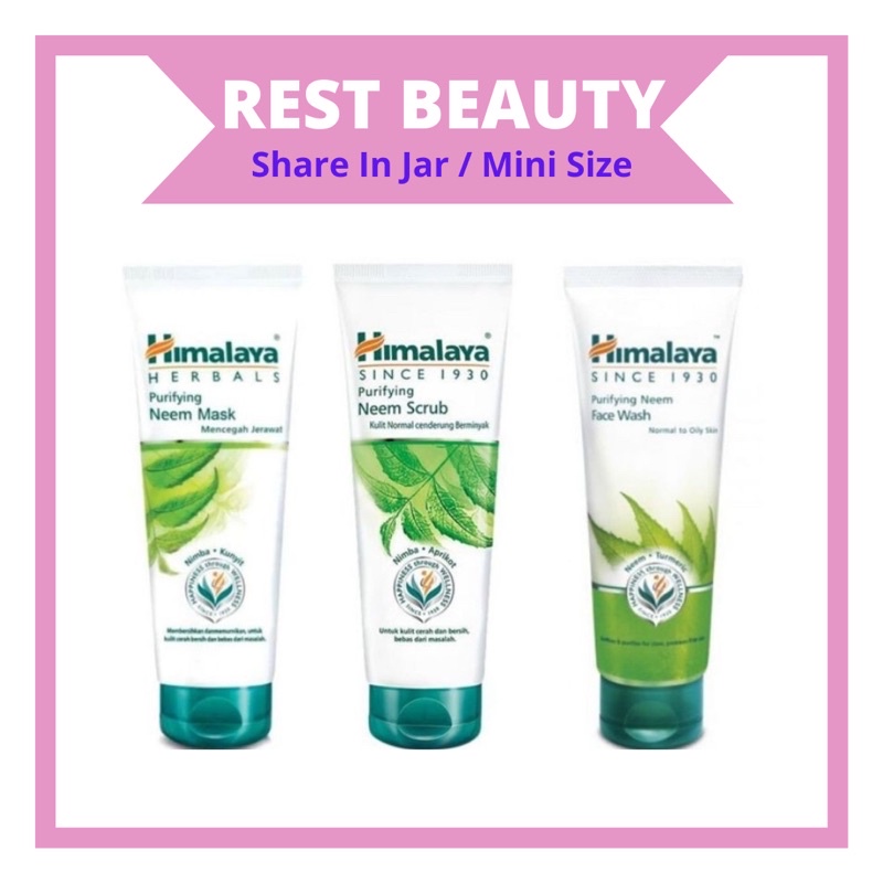 [ SHARE IN JAR ] Himalaya Purifying Neem Mask ll Himalaya Purifying Neem Scrub ll Himalaya Purifying
