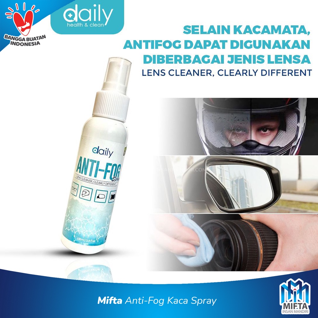 PEMBERSIH KACAMATA DAILY ANTI EMBUN /SPRAY ANTI EMBUN / ANTI FOG SPRAY