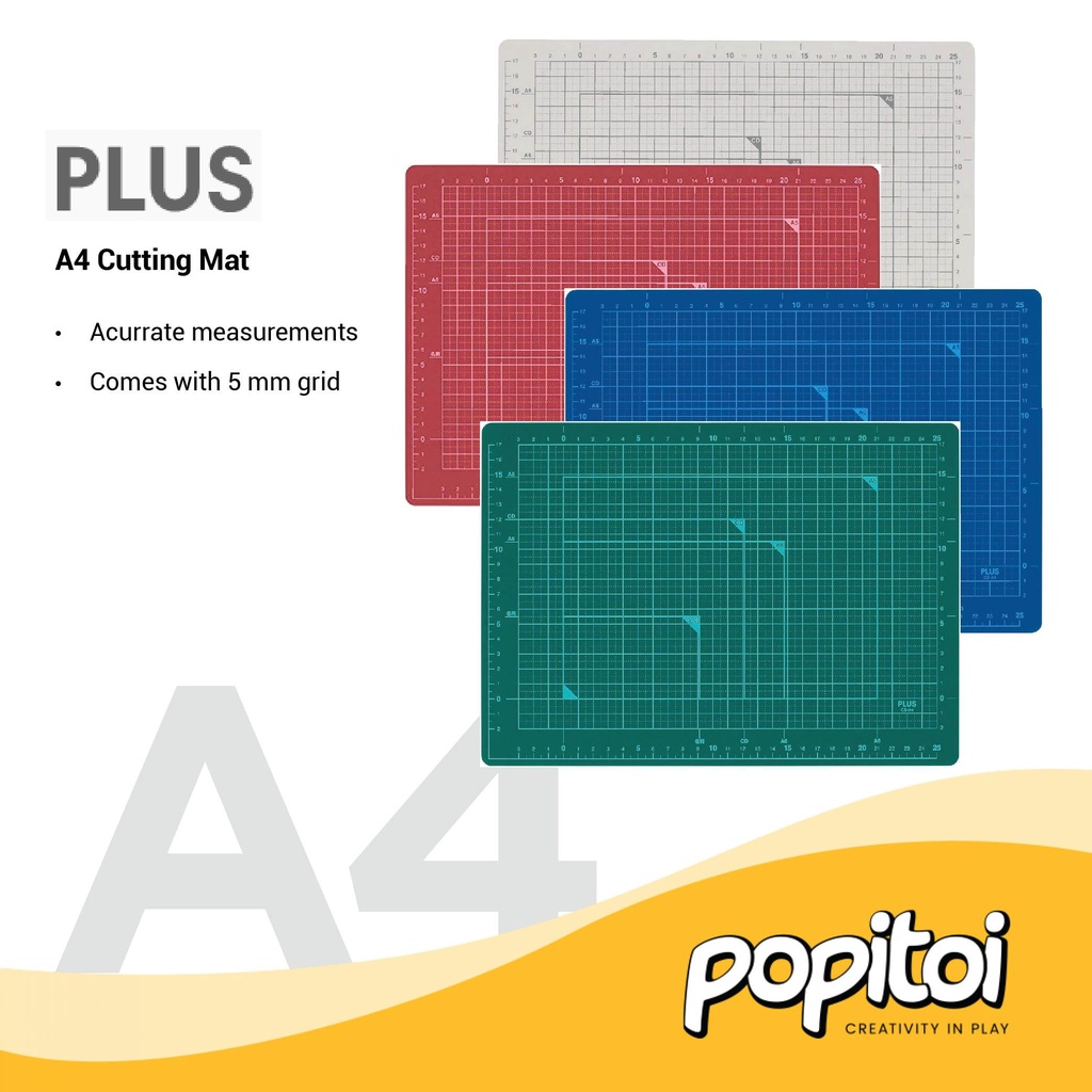 

PLUS Japan A4 Cutting Mat Alas Potong Kertas Craft Hobby Board