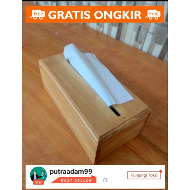 Tempat tisu / kotak tisu kayu / box tisu / box tiau minimalis