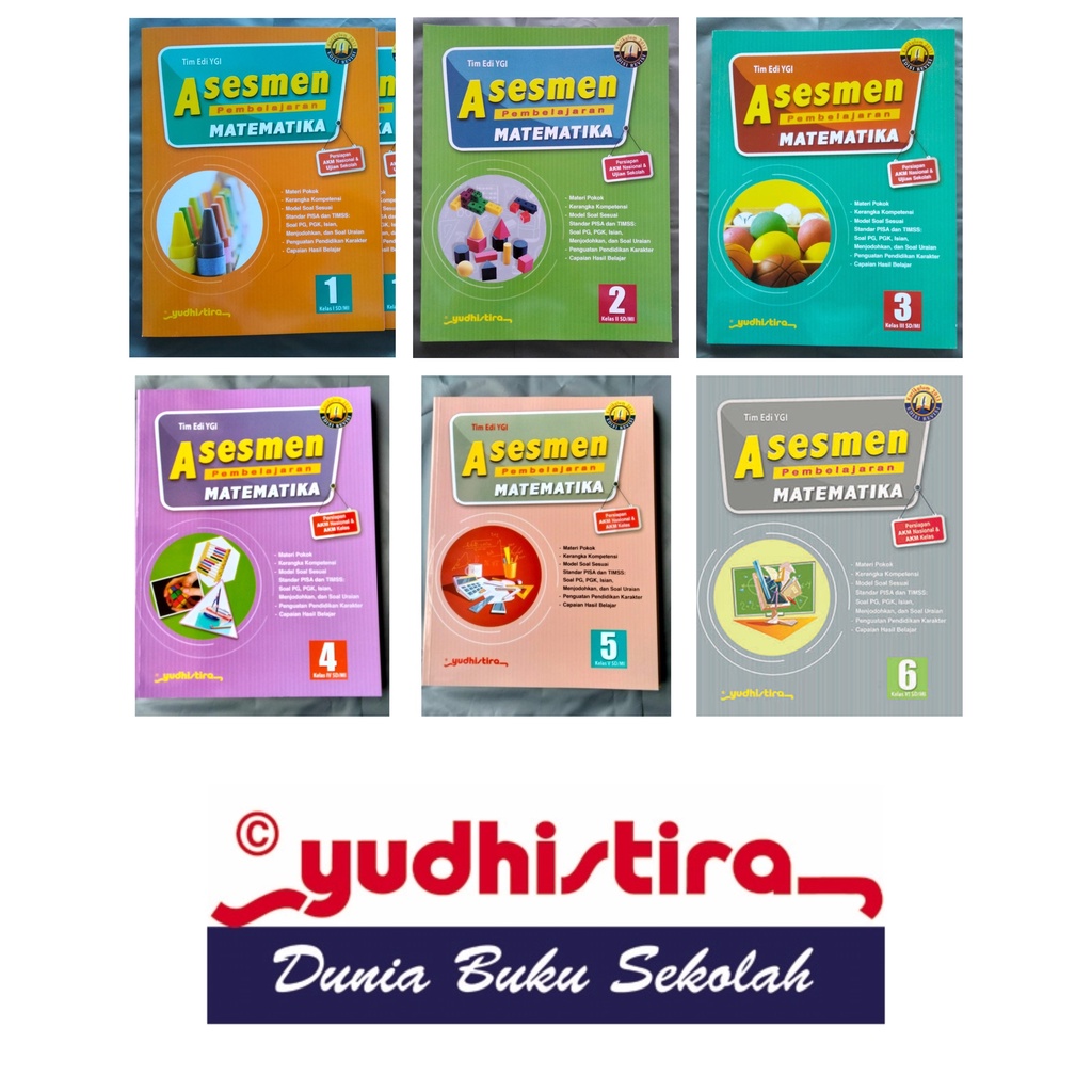 BUKU SOAL AKM ASESMEN PEMBELAJARAN MATEMATIKA SD KELAS 1 2 3 4 5 6 YUDHISTIRA