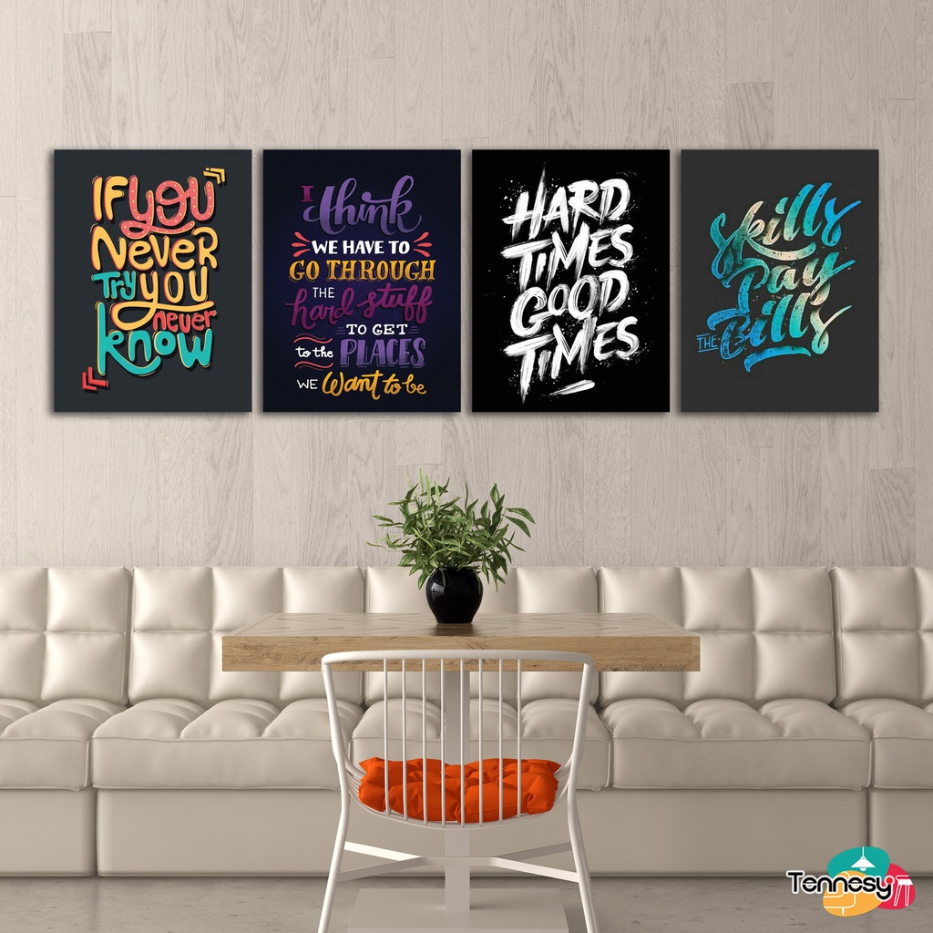 HIASAN DINDING QUOTE MOTIVASI WALL DEKOR 15x20CM PAJANGAN KAYU POSTER DEKORASI DINDING KAMAR