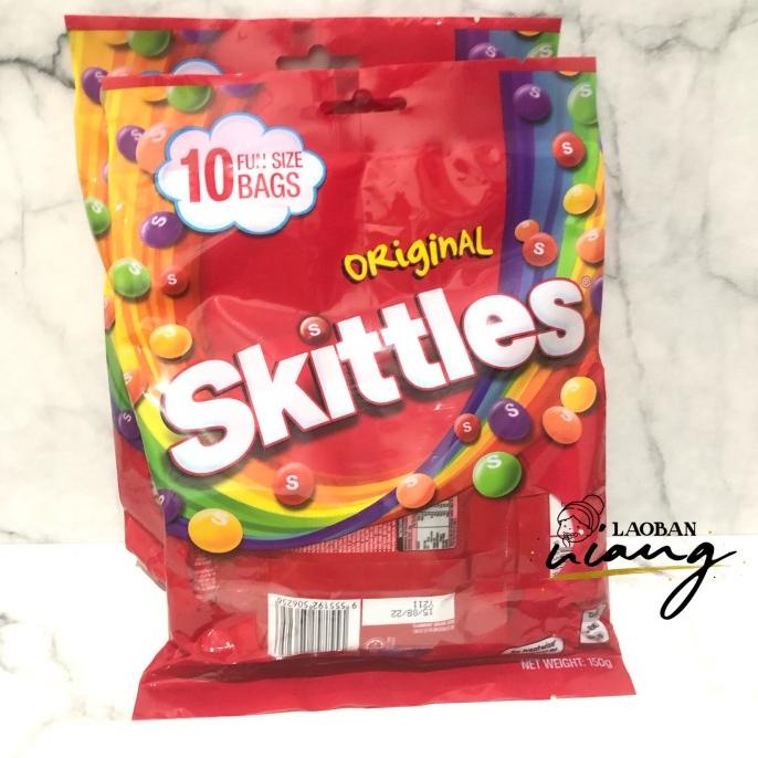 

Discount skittles original Fun size 10 Bags 150gr permen skittle skittel /PERMEN LUNAK/PERMEN VIRAL/PERMEN MILO/PERMEN YUPI/PERMEN JADUL/PERMEN KARET