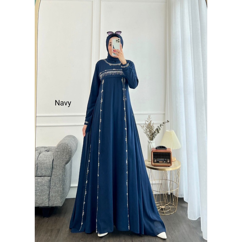 Viora (seri B) Dress Original GLAMZ Terbaru / Gamis Dewasa Maxy / Baju