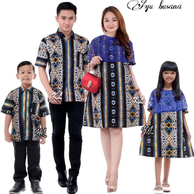 Batik Couple Keluarga Atasan Batik Dres Borkat Couple Batik Modern