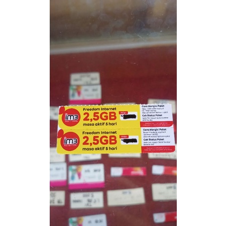 VOUCHER INDOSAT 2,5GB 5HARI