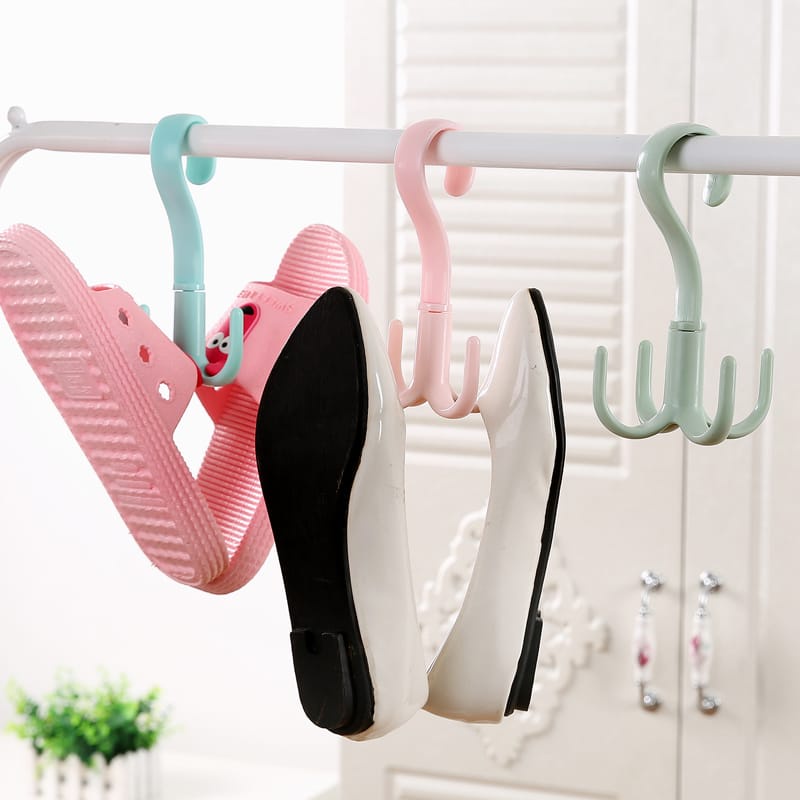 Gantungan Hanger Serbaguna Dengan 4 Kail Rotating Hanger 360 Degree