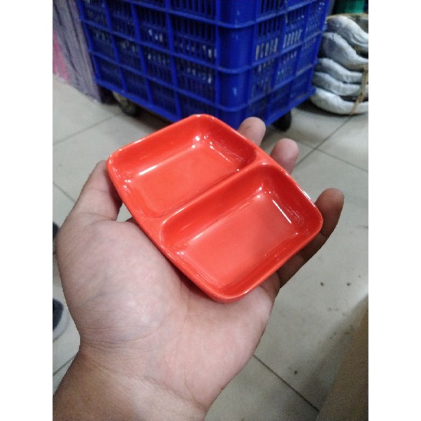 

Sauce Dish Melamin | Piring Sambal Sekat Melamin