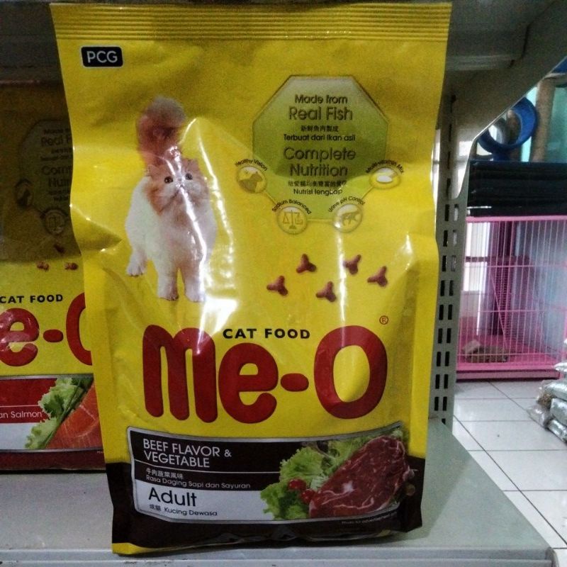 Meo Beef Vegetable Fres Pack 1,2 kg Makanan Kucing Dewasa Me-O Beef