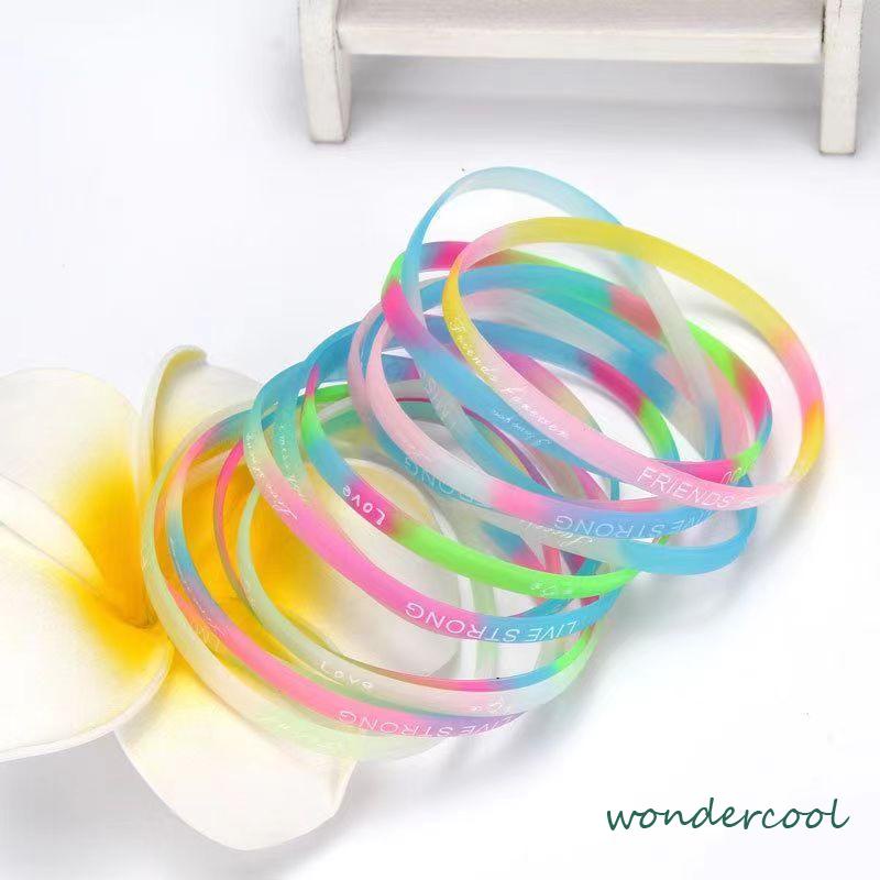 Bracelet Silicon Luminous Luminous Couple Wristband Untuk Wanita/Pria-Won