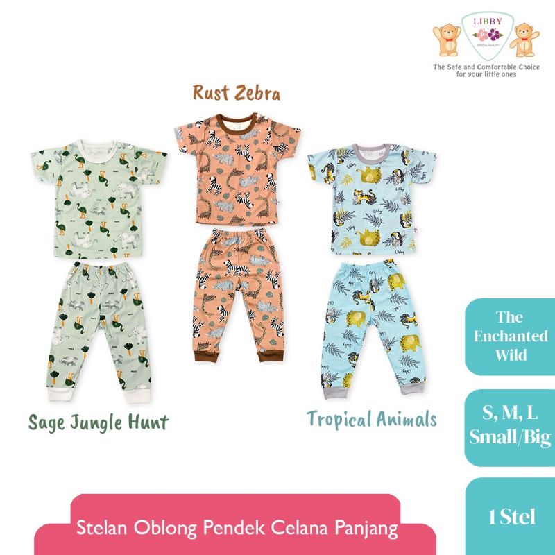 LIBBY - SETELAN PENDEK CELANA PANJANG LIBBY - SETELAN BAJU PENDEK CELANA PANJANG LIBBY - SET BAJU ANAK