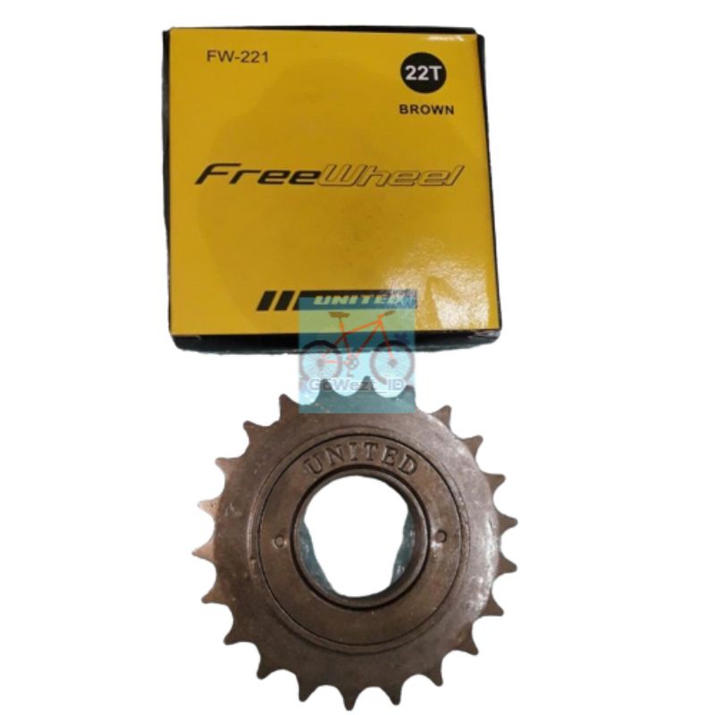 Freewheel Gear Gir Belakang Sepeda 22T UNITED Single Speed Anak BMX | High Quality