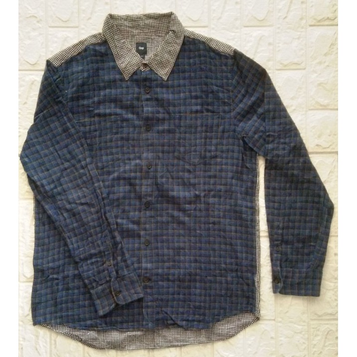 kemeja GAP preloved/kemeja flanel second/kemeja kotak brand