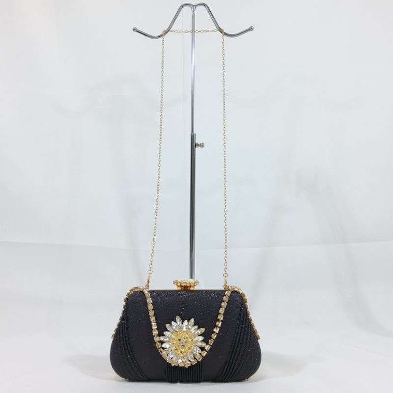 Model Terbaru! Clutch Pesta Import Mewah Tas Kondangan Cantik Diamond L165/L163