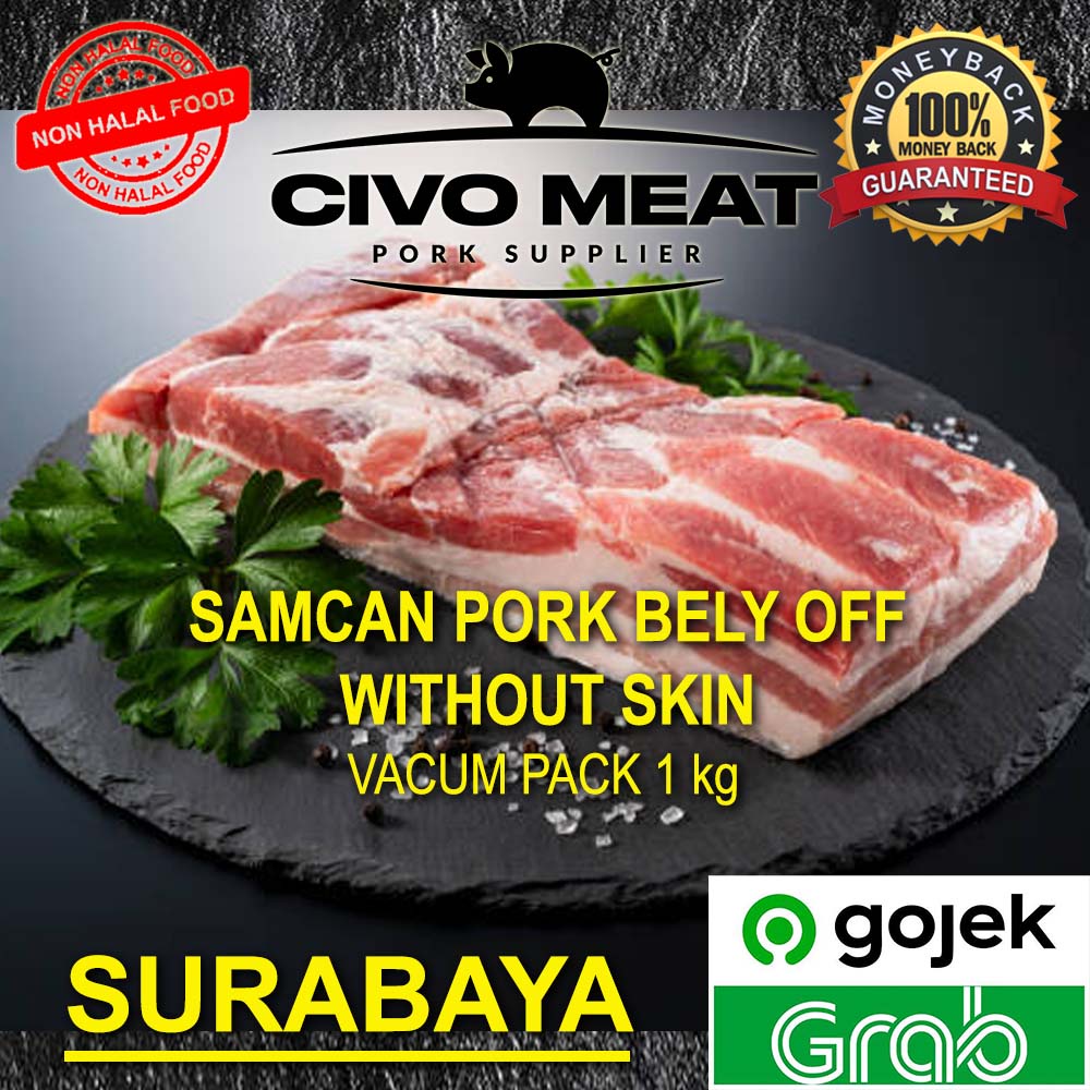 

Pork Belly Skin Off / Daging Babi Samcan Lepas Kulit 1kg