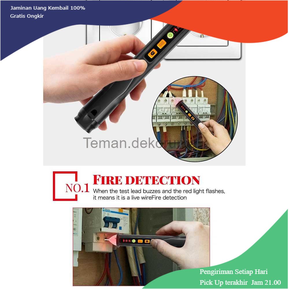 TD- PR2 ANENG Tester Pen Non Contact AC Voltage Detector 12-1000 V - VD420A