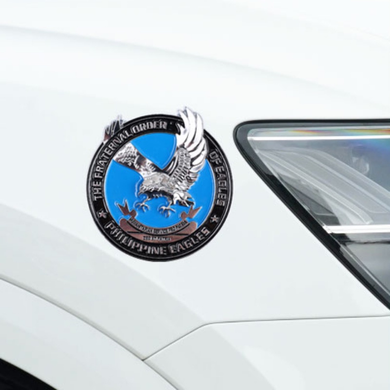 Stiker Emblem Logo Elang Bahan Metal Alloy Anti Karat / Gores / Air Untuk Dekorasi Mobil / Motor