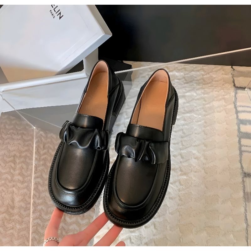 Sepatu Wanita Loafers Terbaru 2022 Fashion Korea Premium Import Dm 27 Sepatu Docmart Wanita Kulit Kasual Ootd Musim Semi Bisa Cod