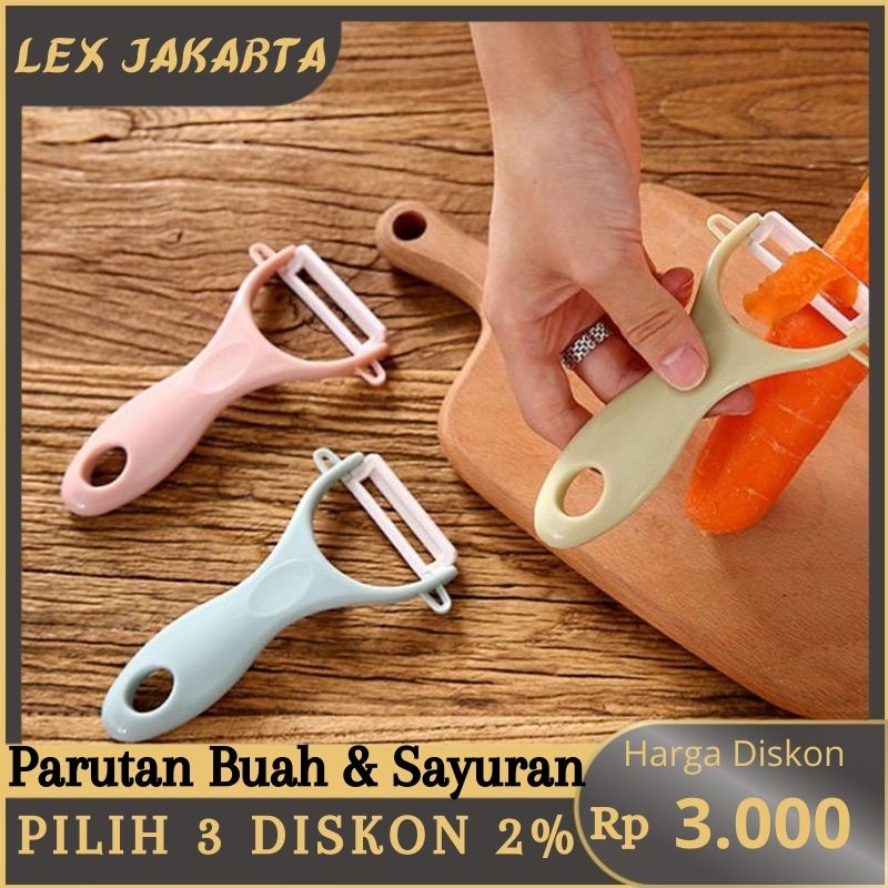 LEXJAKARTA  Pisau Pengupas Kulit Buah Sayuran Peeler Knife Parutan Wortel Kentang Apel Alat Kupas Fruit Peeler  Alat Pengupas