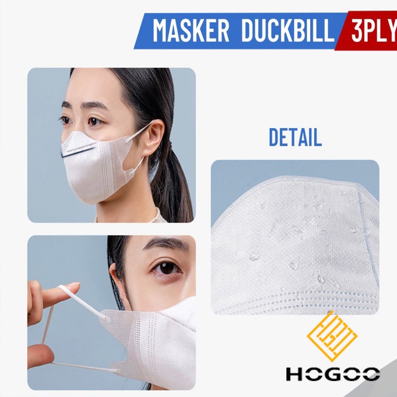 MASKER DUCKBILL 3PLY GARIS NEW IMPORT - FACE MASK CAREION 1 BOX 50PS KF94 ISI 10 PCS