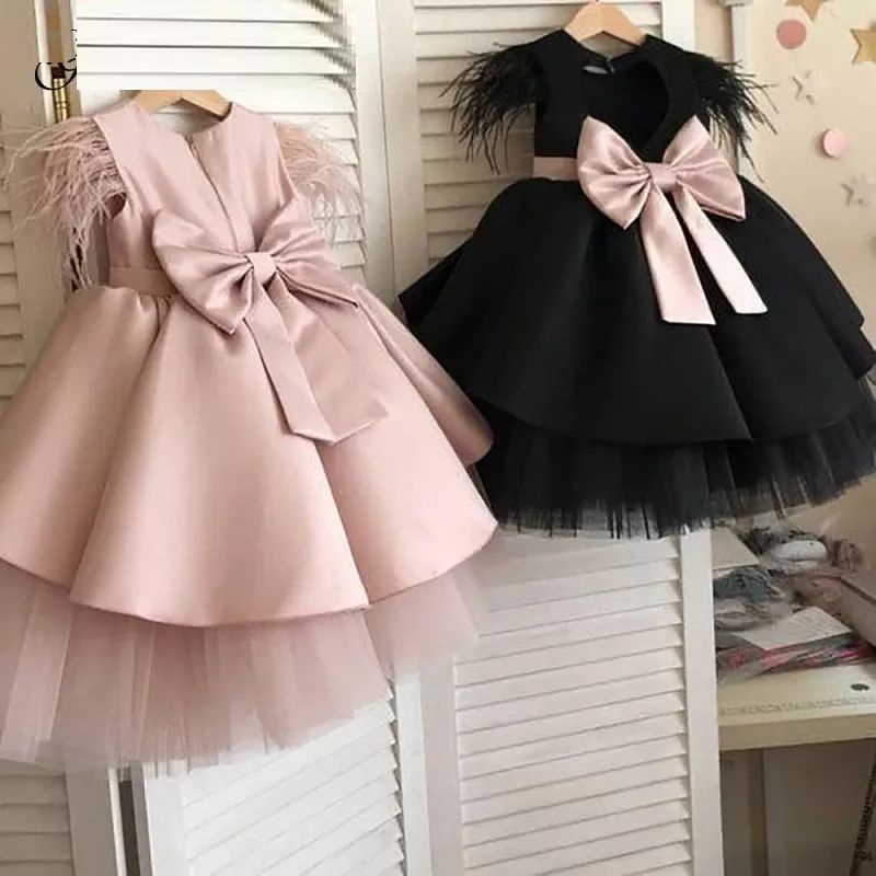 DRESS ANAK PEREMPUAN GAUN PESTA ULANG TAHUN BAYI PEREMPUAN GAUN HITAM BRIDAL DRESS ANAK