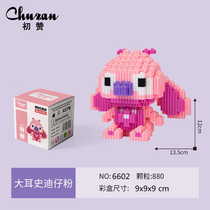 Nano Block Stich Series Building block lilo angel stitch mainan edukasi anak set hadiah dan pajangan