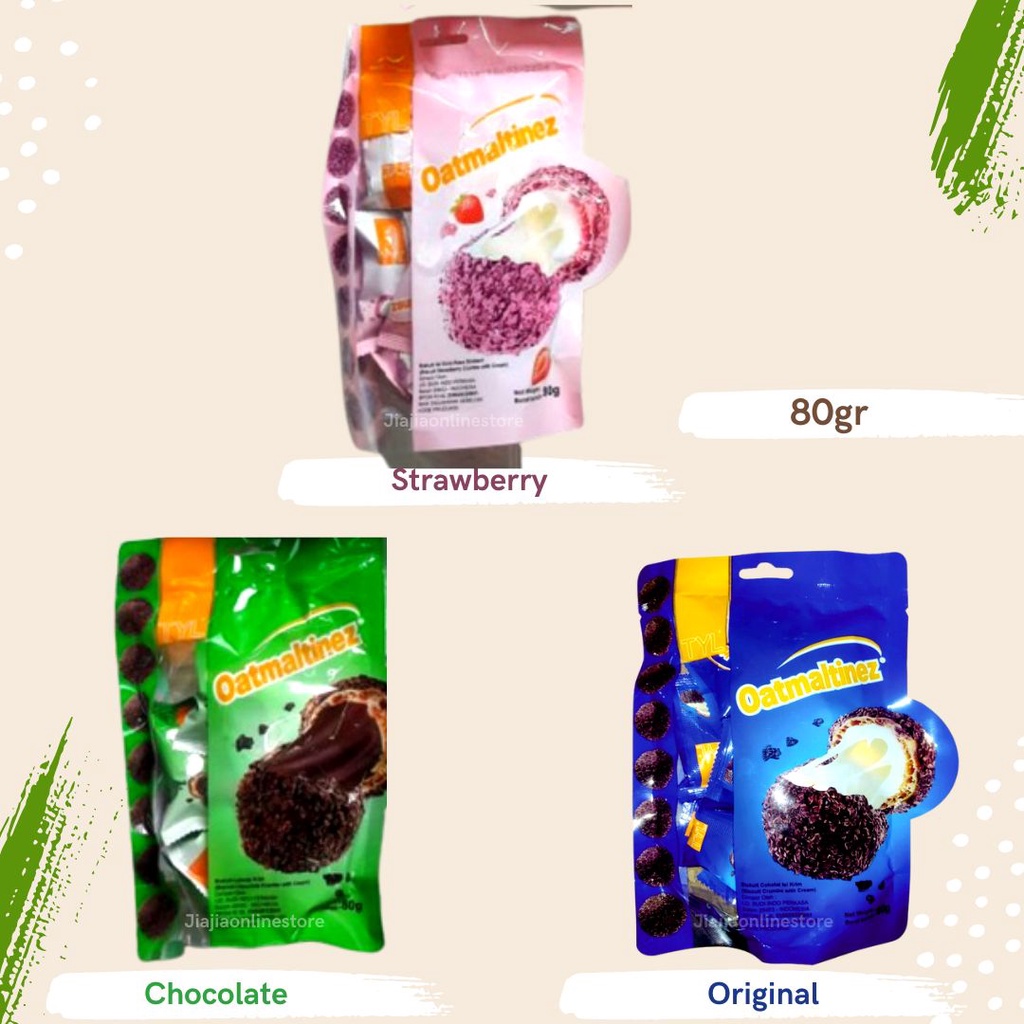 80gr Tyl Oatmaltinez Biscuit Crumbs Chocolate Strawberry Oatmaltinez Crumbs