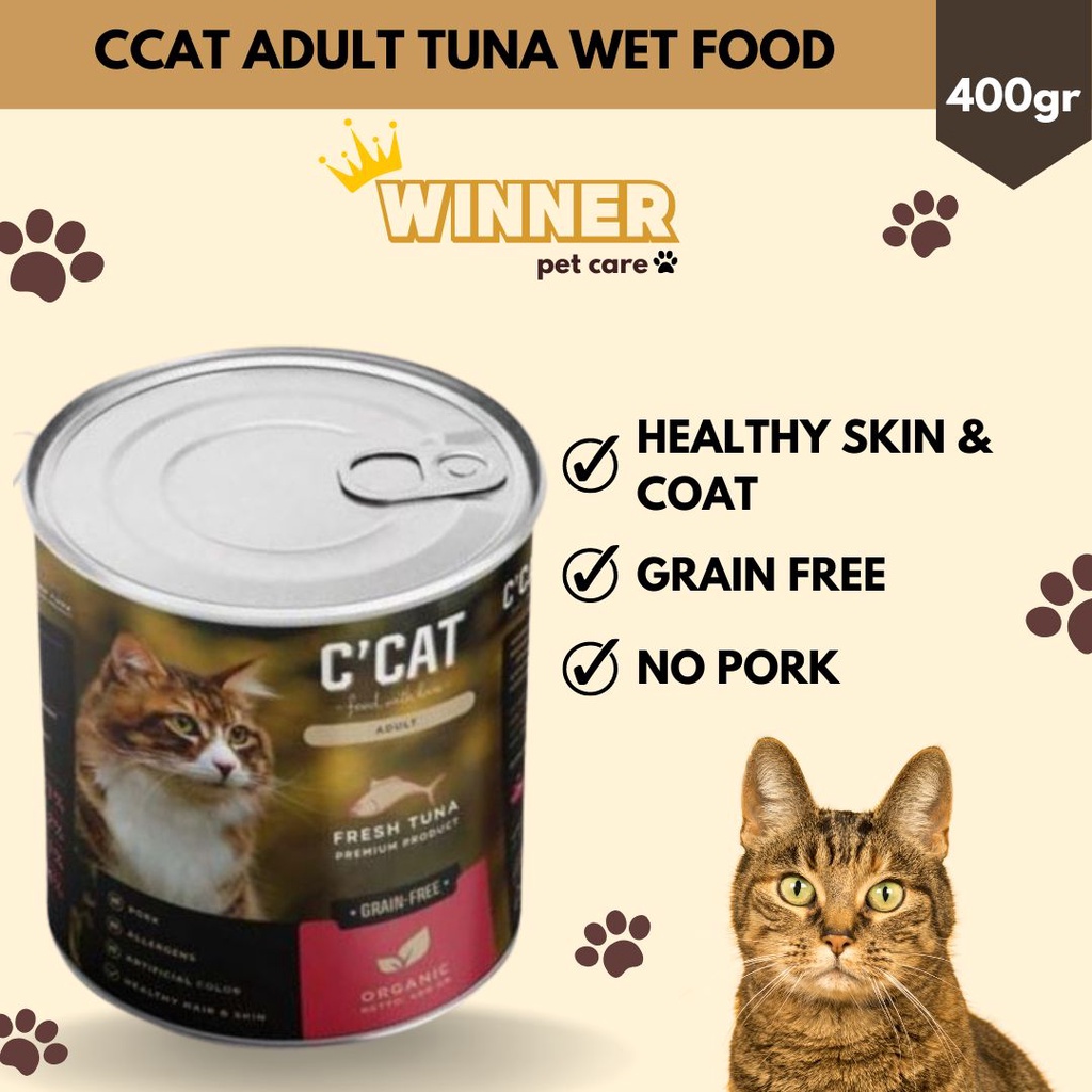 CCAT Adult Tuna Cat Wet Food 400gr